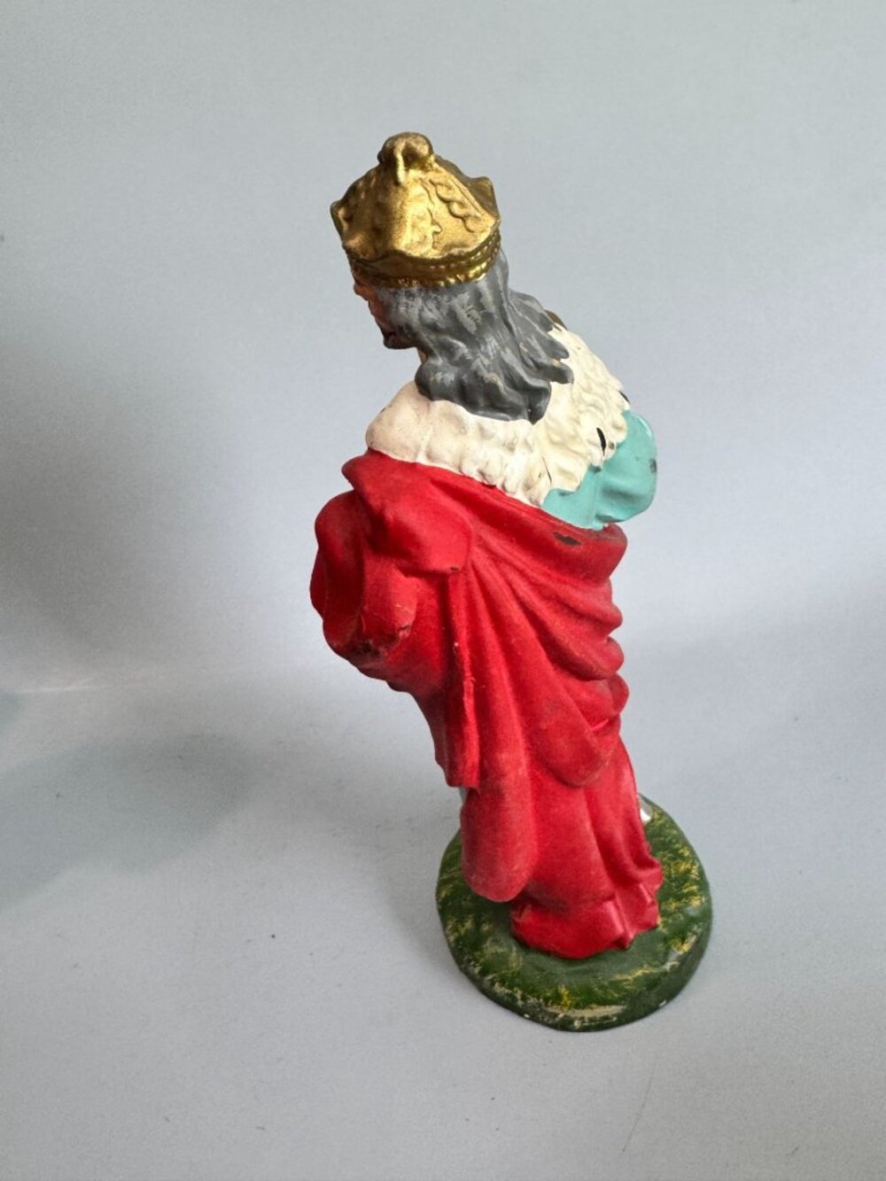 Vintage Italy Paper Mache Three Wise Men Nativity 8" Scale Set of 3 Kings - Picture 11 of 16